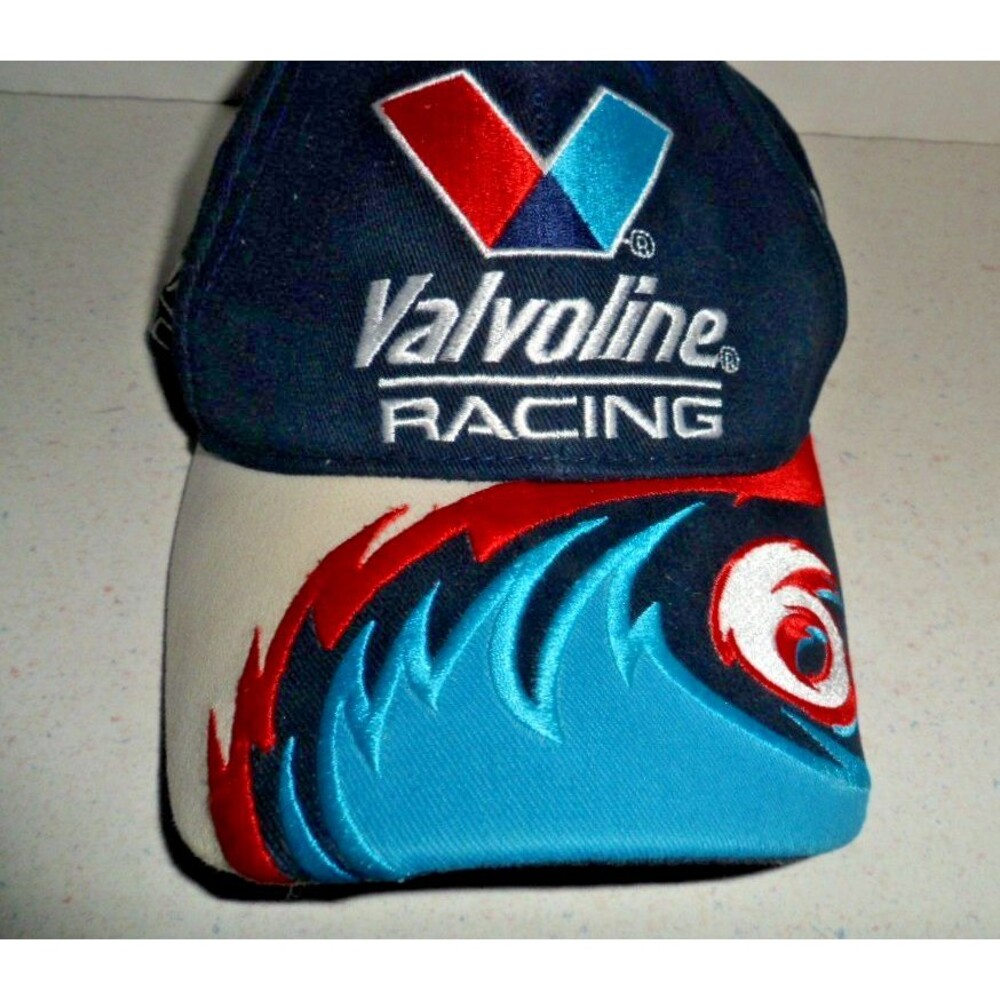 Valvoline Racing Embroidered Trucker Hat Sharktooth NASCAR 2000 Mark Martin